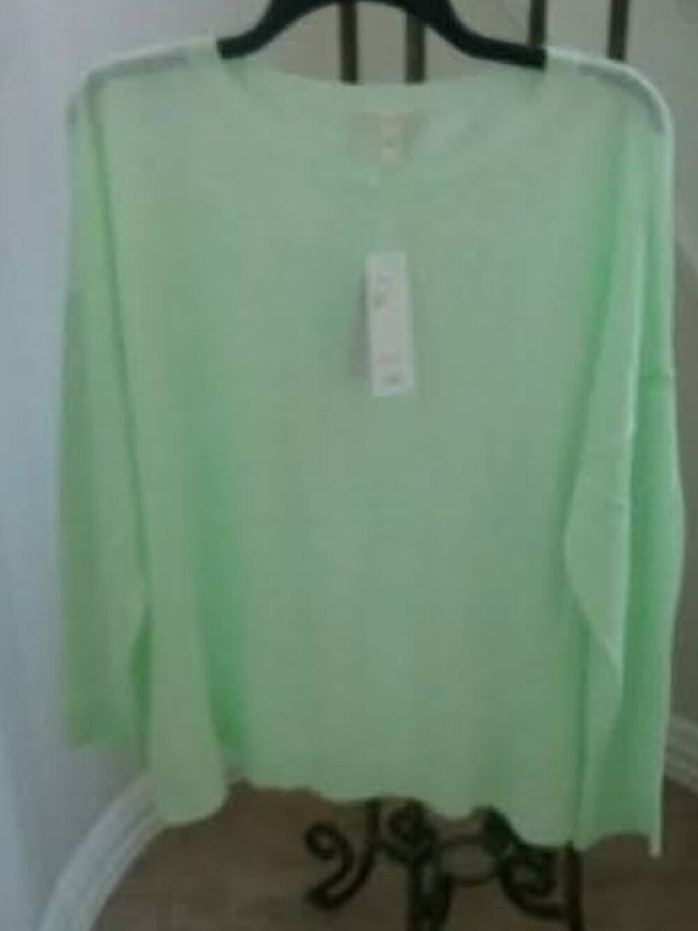 NWT Eileen Fisher Organic Linen Bateau Neck CELAD Box-Top